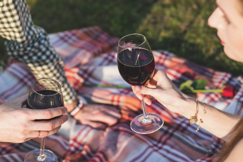 Wine with picnic